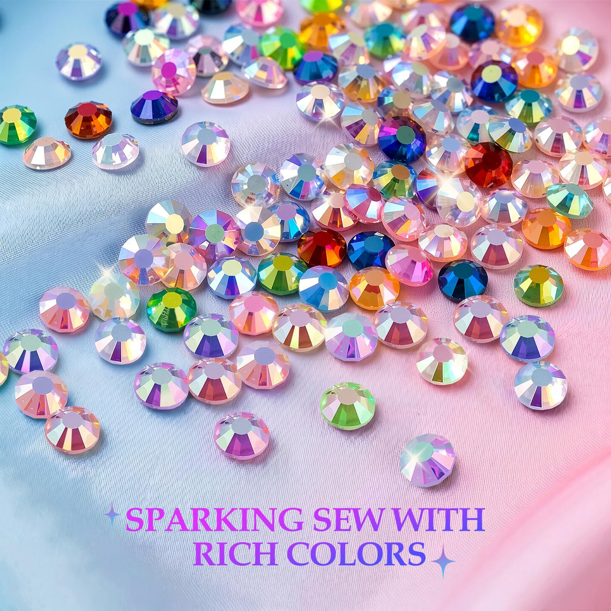 JGLXF rhinestones adhered to a phone case adding vibrant custom decoration