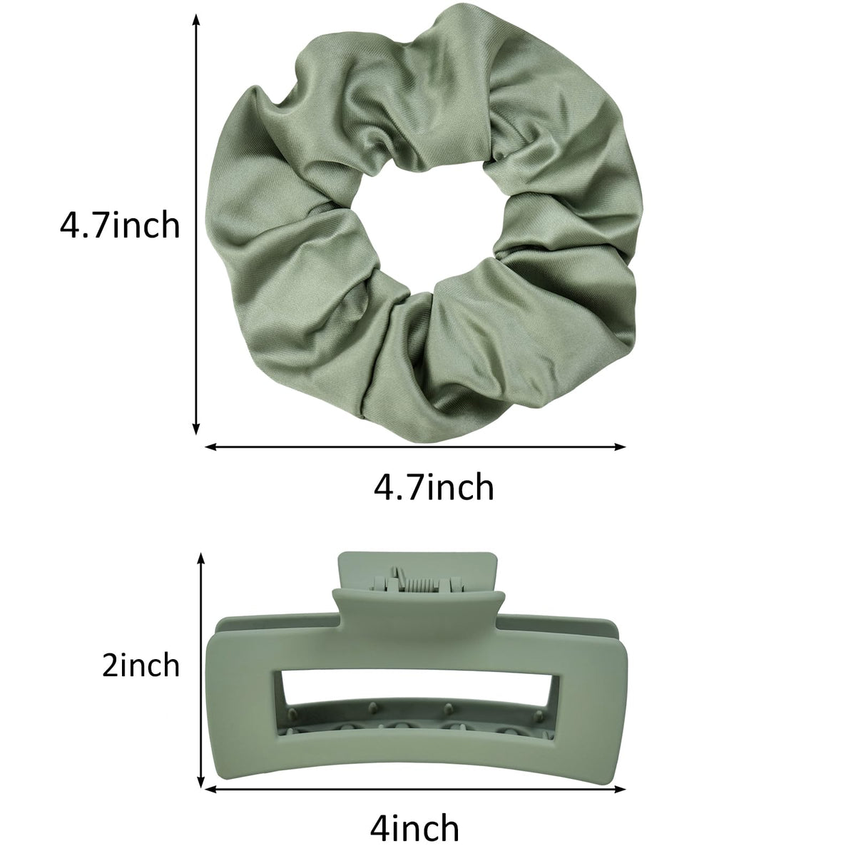 JGQUR close-up of matte claw clip texture with reinforced spring for secure hold