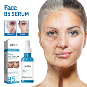 JHKED serum droplet on hand highlighting lightweight hydration benefit