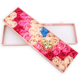 JIALEEY rose soap held in hand shows size and durable feel benefit