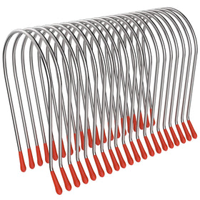 Jicoyin front view of 20 silver clips showing quantity and neat arrangement for reliable replacements
