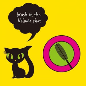 Jigott Cat's Eye brush close-up showing bristle design for separation