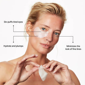 Jillian Dempsey serum droplet on fingertip showing hydrating prebiotic blend