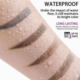 JIMYAUQIN before and after eyebrow transformation demonstrating fuller natural appearance benefit