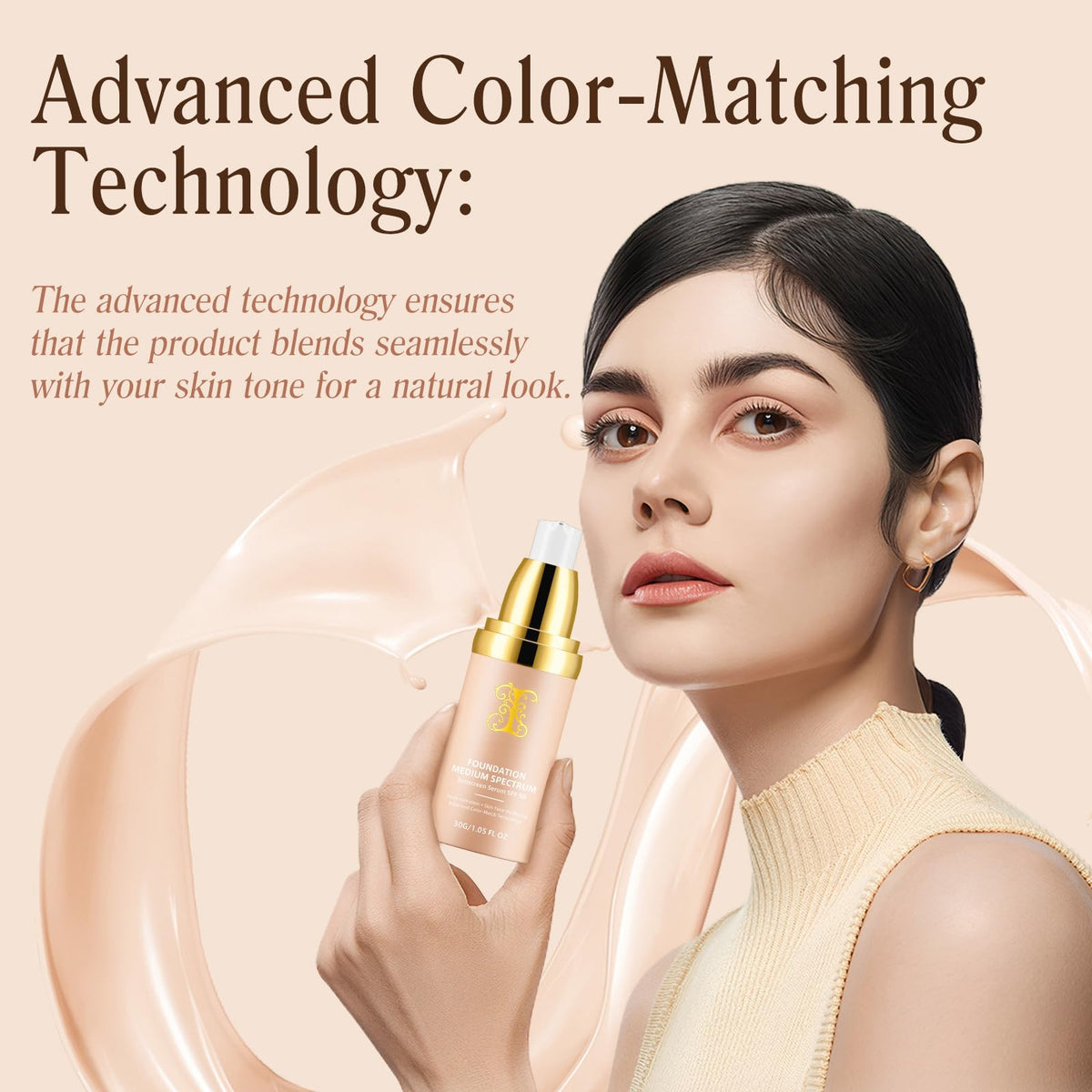 JIMYAUQIN color change on swatch demonstrating adaptive shade matching benefit