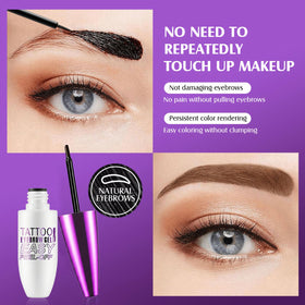 JIMYAUQIN lifestyle image of woman exercising with defined brows showing sweatproof benefit