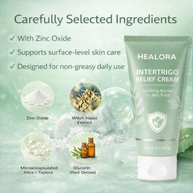 JINMAO Healora cream being applied to skin demonstrating friction protection and smooth spread