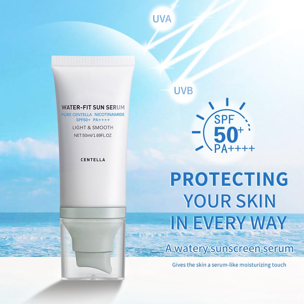 JISKG Centella swatch on skin demonstrating no white cast and smooth look