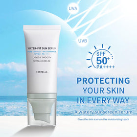 JISKG Centella swatch on skin demonstrating no white cast and smooth look