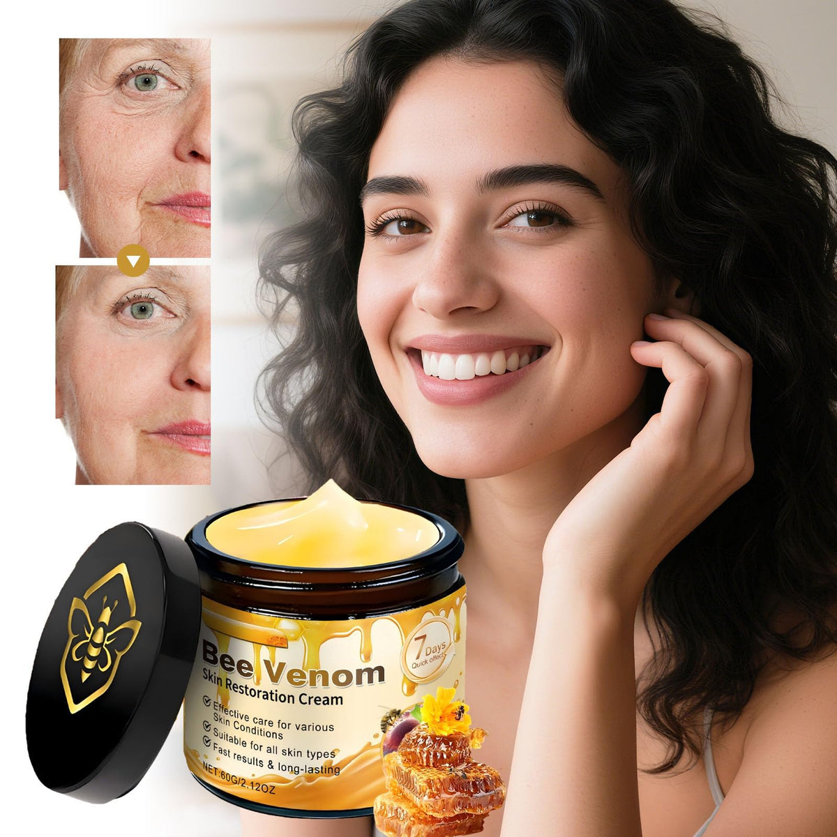 JISKG open jar revealing smooth cream texture for quick absorption