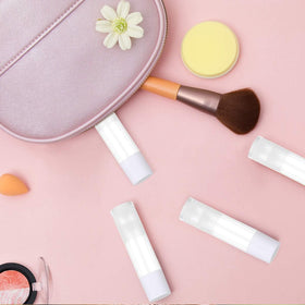 JIUZHU cap snapped on tube illustrating leak protection for handbags
