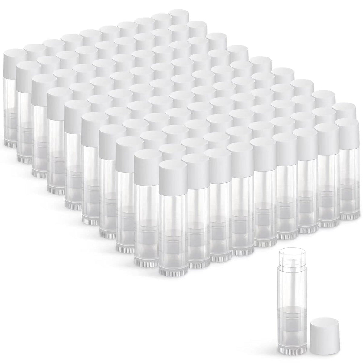 JIUZHU clear tubes front view shows uniform packaging and inventory benefit
