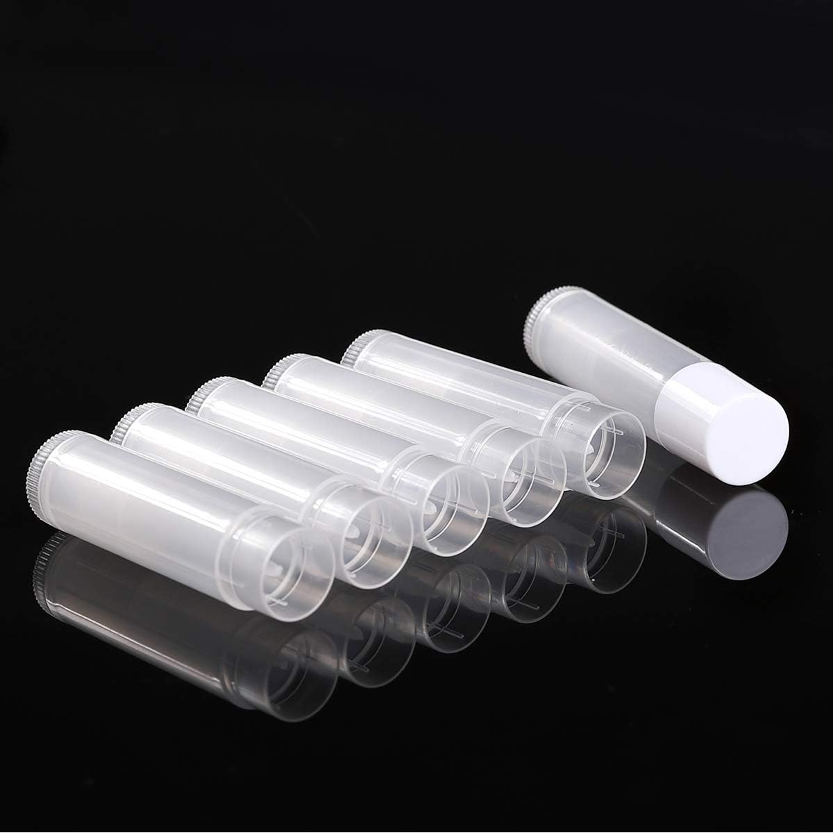 JIUZHU tubes in row showing clarity to preview shade and remaining product
