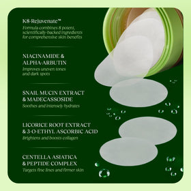 JiYu pad being applied to face for quick hydrating treatment