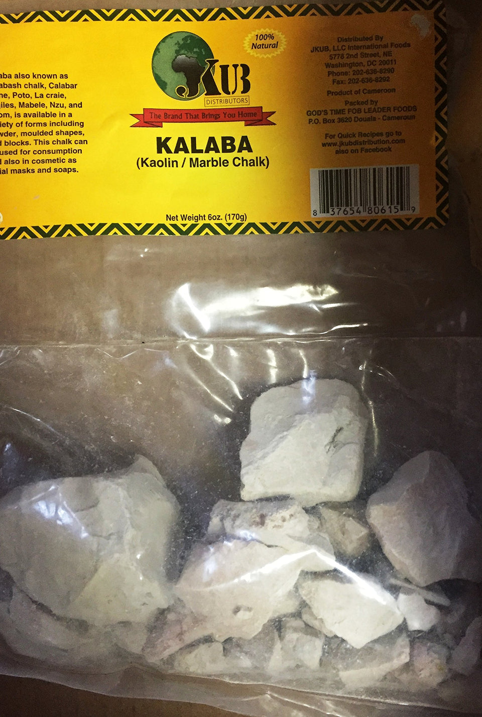 JKUB Kalaba front bag showing natural chalk pieces useful for masks