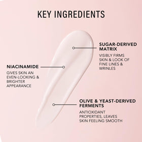 JLO BEAUTY dispensing serum from pump onto fingertip to demonstrate simple application