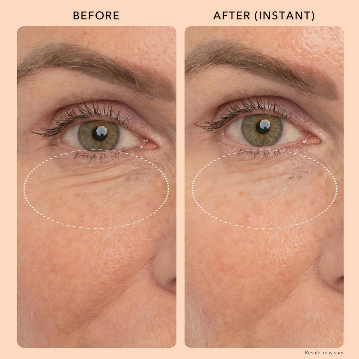 JLO BEAUTY suggested before-and-after texture comparison representing smoother-looking skin