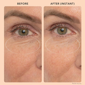 JLO BEAUTY suggested before-and-after texture comparison representing smoother-looking skin