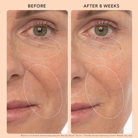 JLO BEAUTY olive complex ingredients display emphasizing nourishment benefit