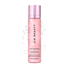 JLO BEAUTY front bottle shot showing sleek packaging and portable size benefits