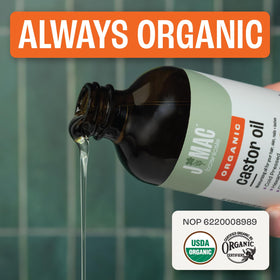 J MAC BOTANICALS oil texture on skin showing non-sticky absorption benefit