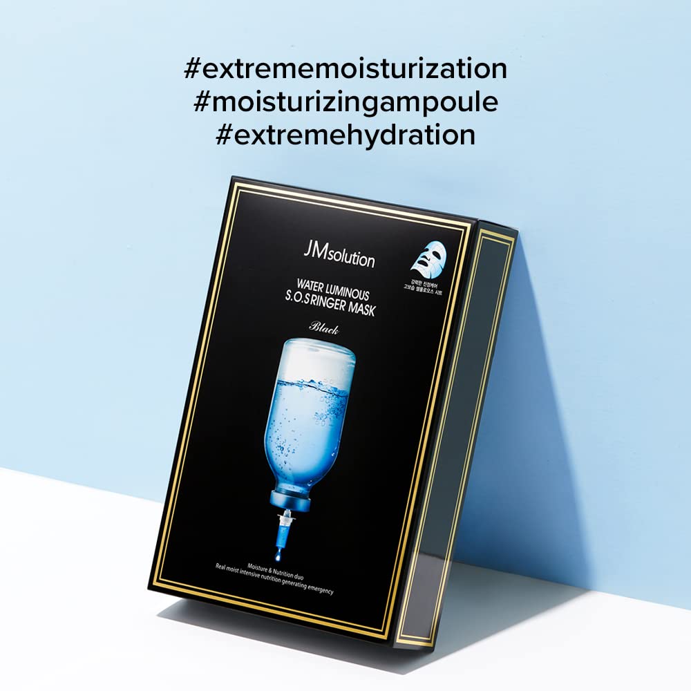 JMsolution essence droplet on skin, shows concentrated moisturizing action