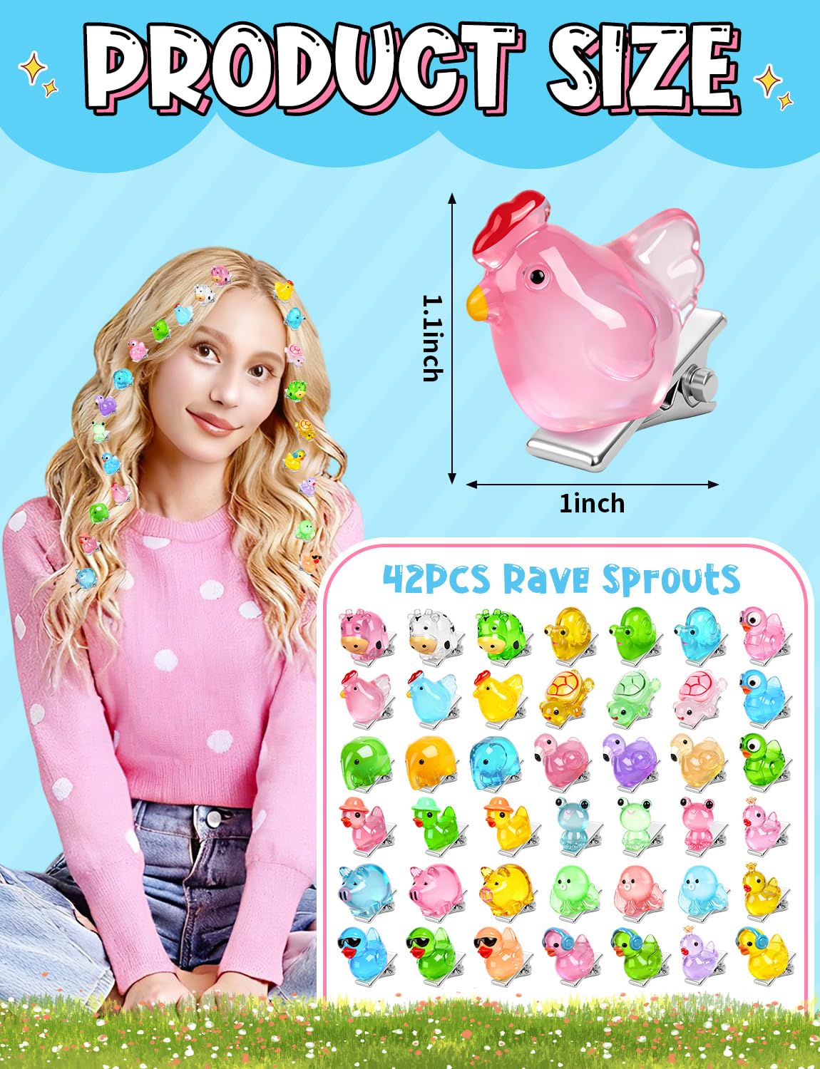JMZYJZH animal shapes arrangement showing variety for mix-and-match looks