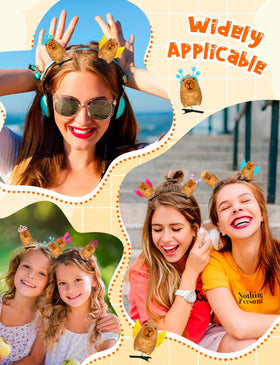 JMZYJZH clip in hair demonstrating secure hold and playful festival style