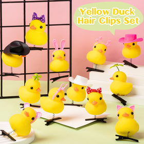 JMZYJZH duck hair clip worn in styled hair demonstrating secure hold and charm