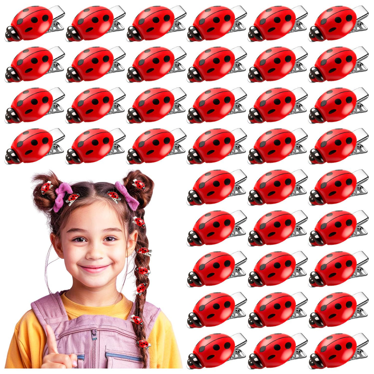 JMZYJZH front pack display showing 42 colorful clips and usable variety