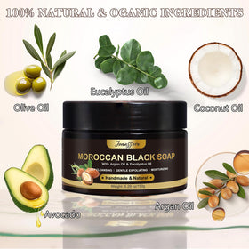 joanssore used in shower demonstrating deep cleansing action