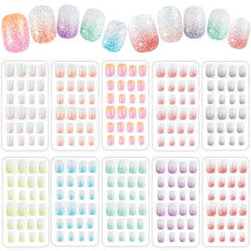 JOAOYO front packaging showing 240-piece kids press-on nails benefit quick use