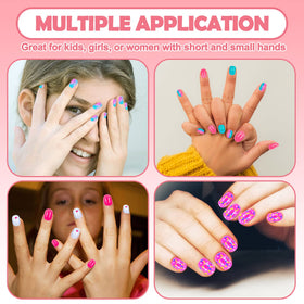 JOAOYO girls at a party wearing nails showcasing fun group-friendly styling