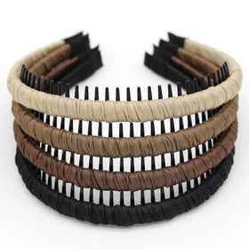 JOBAND front view of four headbands showing color and slim profile for reliable hold