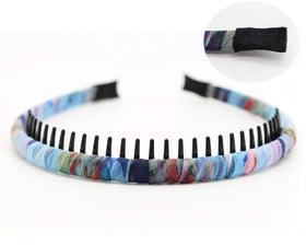 JOBAND headband in use during face wash keeping hair neatly back