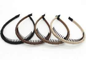 JOBAND side profile of headband worn on model showing comfortable fit during activity