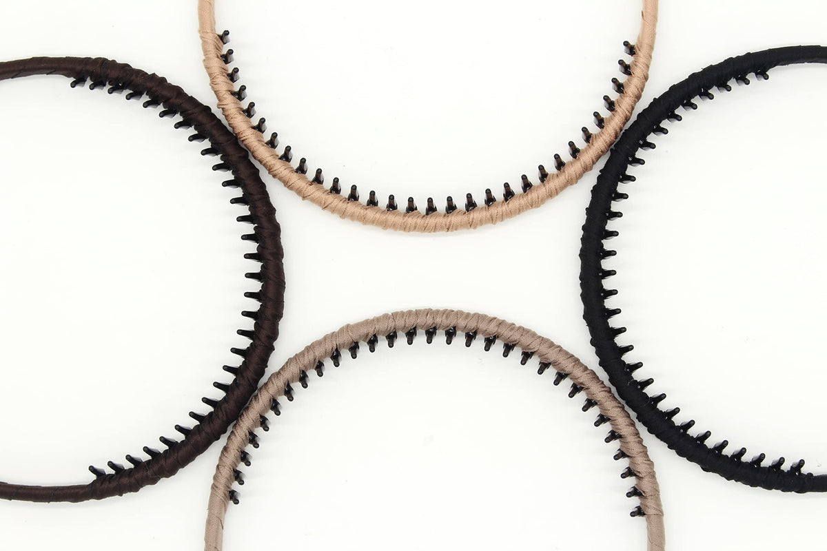 JOBAND hairband beside ruler showing 0.8cm width and 1.5cm teeth for size clarity