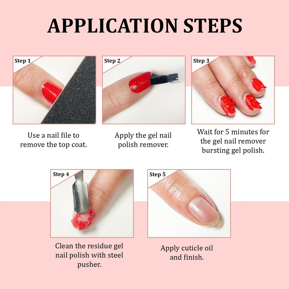 JODSONE before and after nail comparison showing clean nail surface restoration