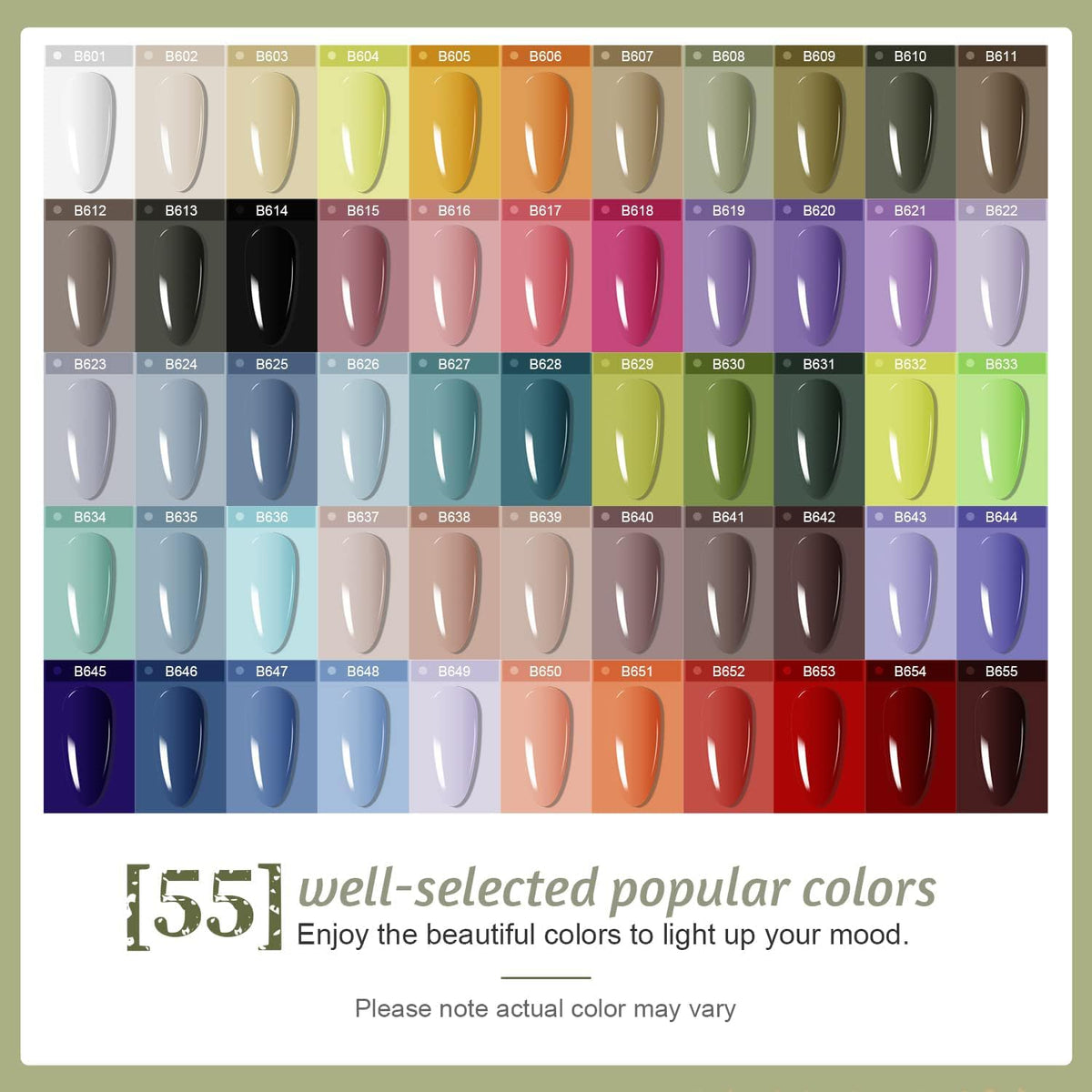 JODSONE bottle close-up labels showing clear color and polish benefit