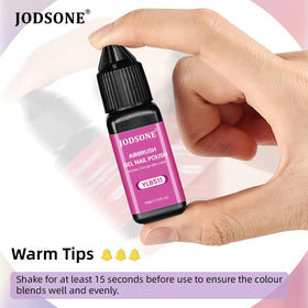JODSONE airbrush cleaning and storage setup promoting nozzle care