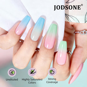JODSONE close-up gel texture highlighting smooth consistency for even spray