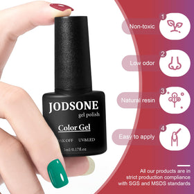JODSONE close-up glitter polish texture highlighting sparkle payoff