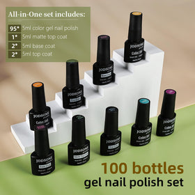 JODSONE colorful array flatlay displaying 95 shades for creative selection benefit