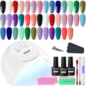 JODSONE front package showing full kit for easy home gel manicures