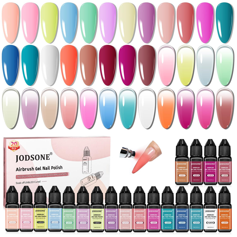 JODSONE front packaging showing 20 gel colors and set benefit