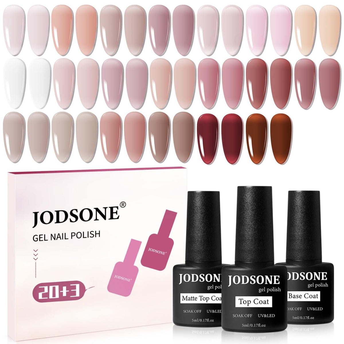 JODSONE front packaging showing full 23-piece set and brand logo
