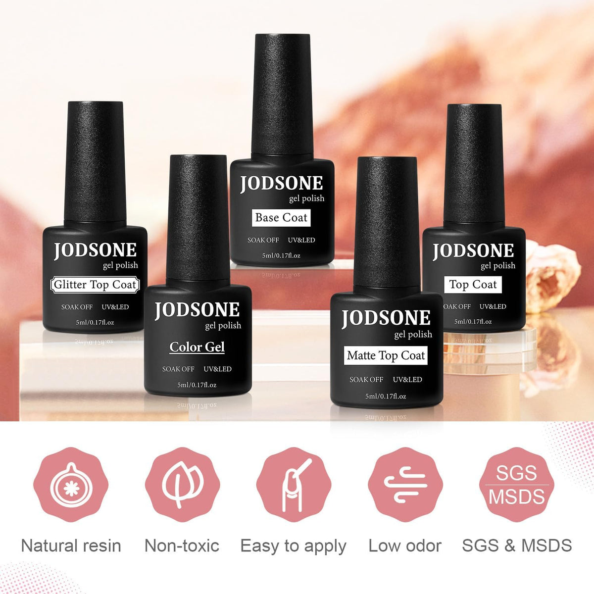 JODSONE gel polish array of 32 colors offering versatile style options benefit variety