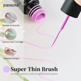 JODSONE home manicure station with lamp and liners, convenient DIY nail art benefit