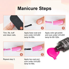 JODSONE home salon lifestyle scene with cured nails showing professional results