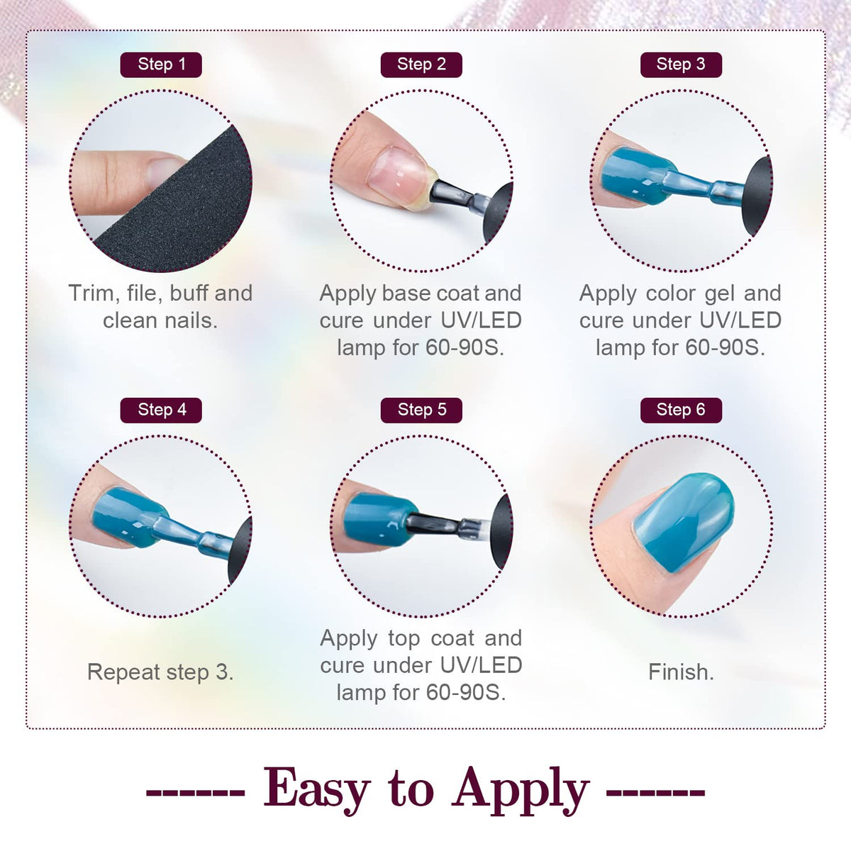 JODSONE artist applying gel polish at home demonstrating DIY manicure ease